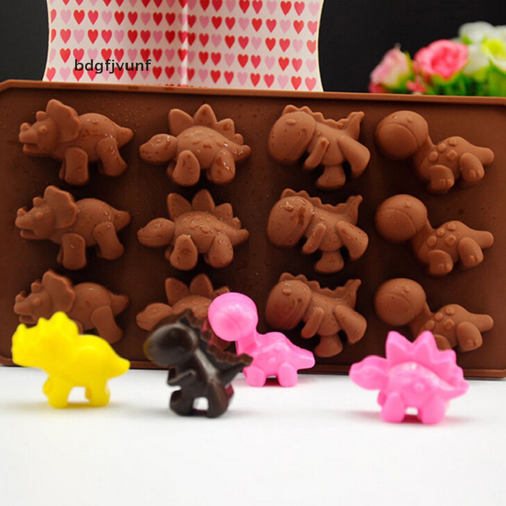 Bdgf Hình Ảnh Qua Hình Khủng Long Silicon-Fondant-Mould-Candy-Jelly-Candy-Jelly-Muffin-Baking-Muf