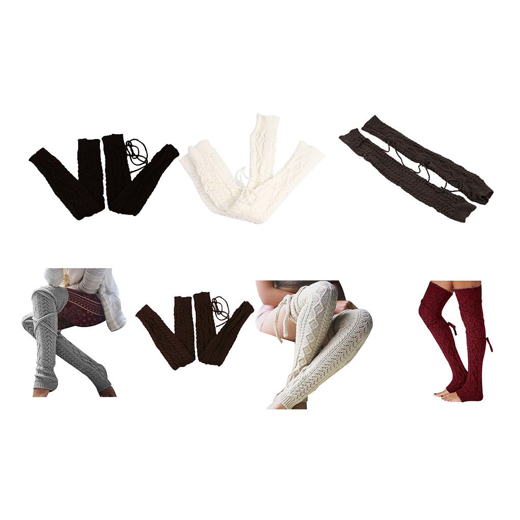Vớ Ống Len Cao Qua Gối Thời Trang Quyến Rũ Dành Cho Nữ