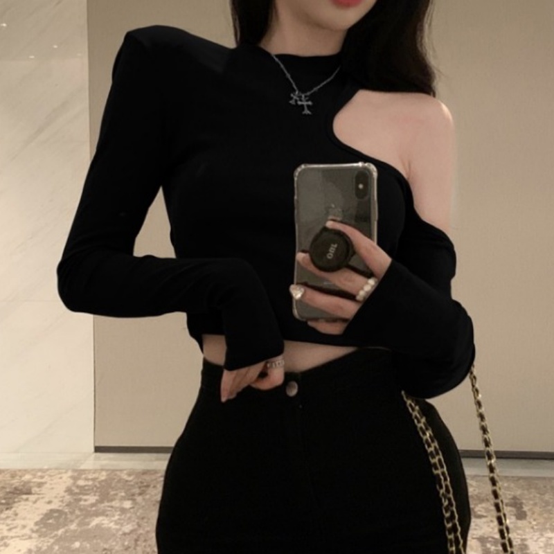 Áo Thun Nữ Tay Dài Hở Vai Thời Trang Quyến Rũ