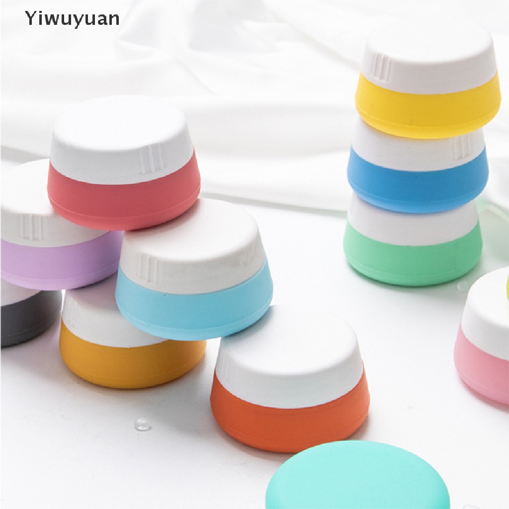 < Yiwuyuan > Hũ Silicone Rỗng 20ml Đựng Mỹ Phẩm Son Dưỡng Môi Mặt Đa Năng