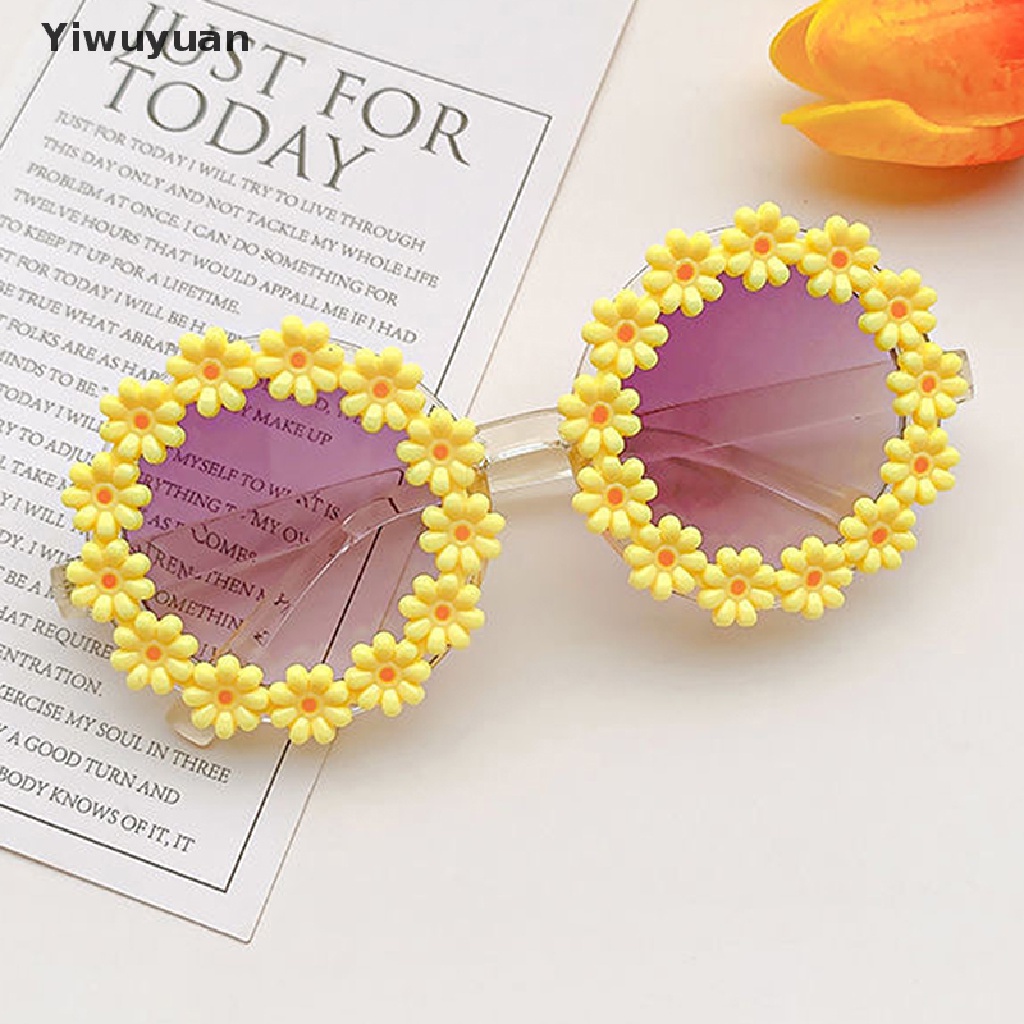 < Yiwuyuan > Kính Râm Thể Thao Hình Hoa Tròn Cho Bé Trai Bé Gái