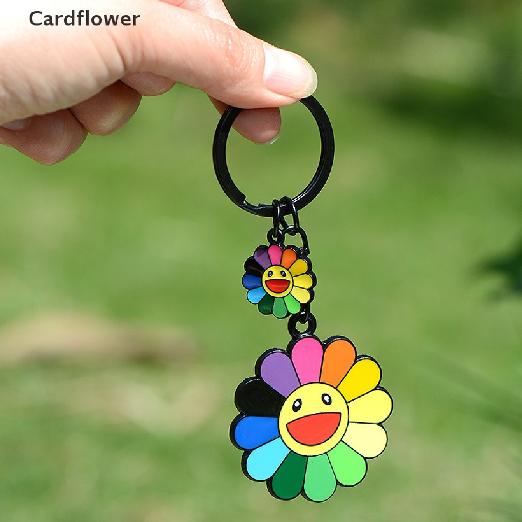 < Cardflower > Móc Khóa Hình Hoa Hướng Dương Nhiều Màu Sắc Dễ Thương Dành Cho Nữ / Túi Xách / Quà Tặng Đám Cưới