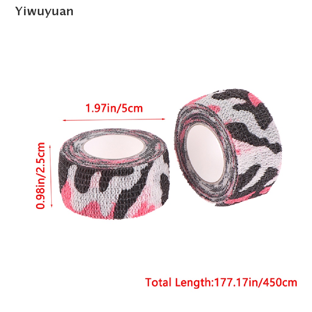 Bộ 2 Cuộn Băng Dán Bảo Vệ Đàn Hồi Nhiều Màu 4.5M