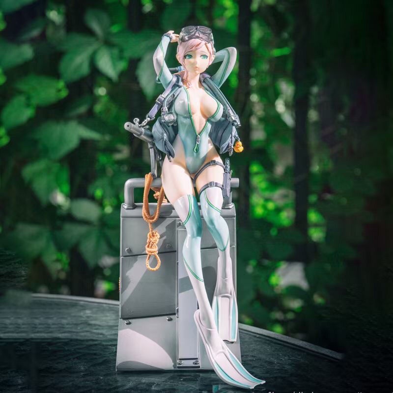 Nhân Vật DAMTOYS After-Class Battlefield Series No. Mô Hình Nhân Vật Ếch 3 Ếch Mặc Đồ Bơi Dễ Thương