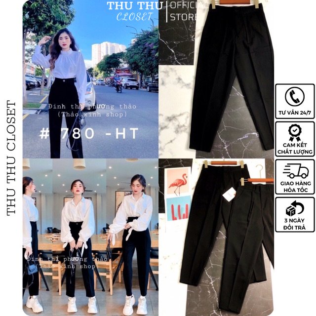 😍 Quần baggy vải đen size S M L