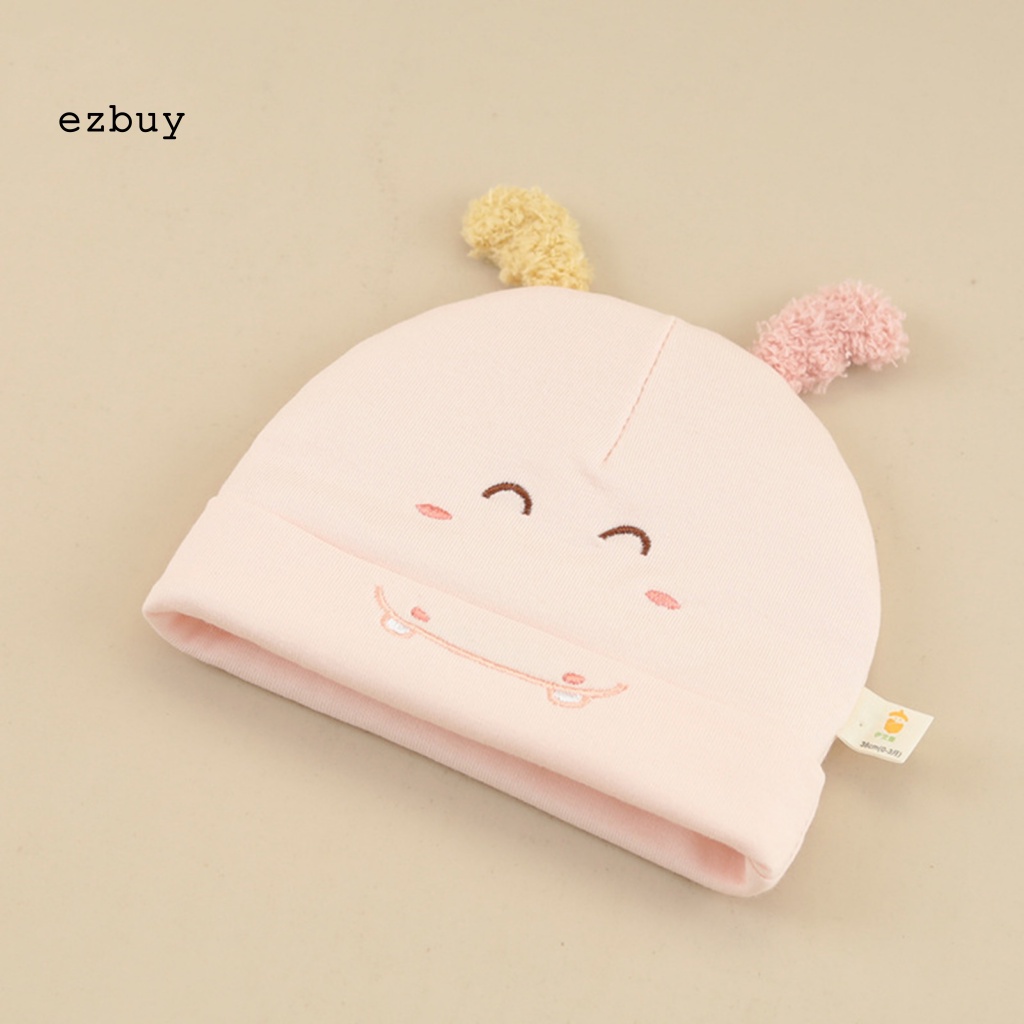 Mũ Cotton Giữ Ấm Thân Thiện Với Da Dễ Thương Cho Bé 0-2 Tháng Tuổi