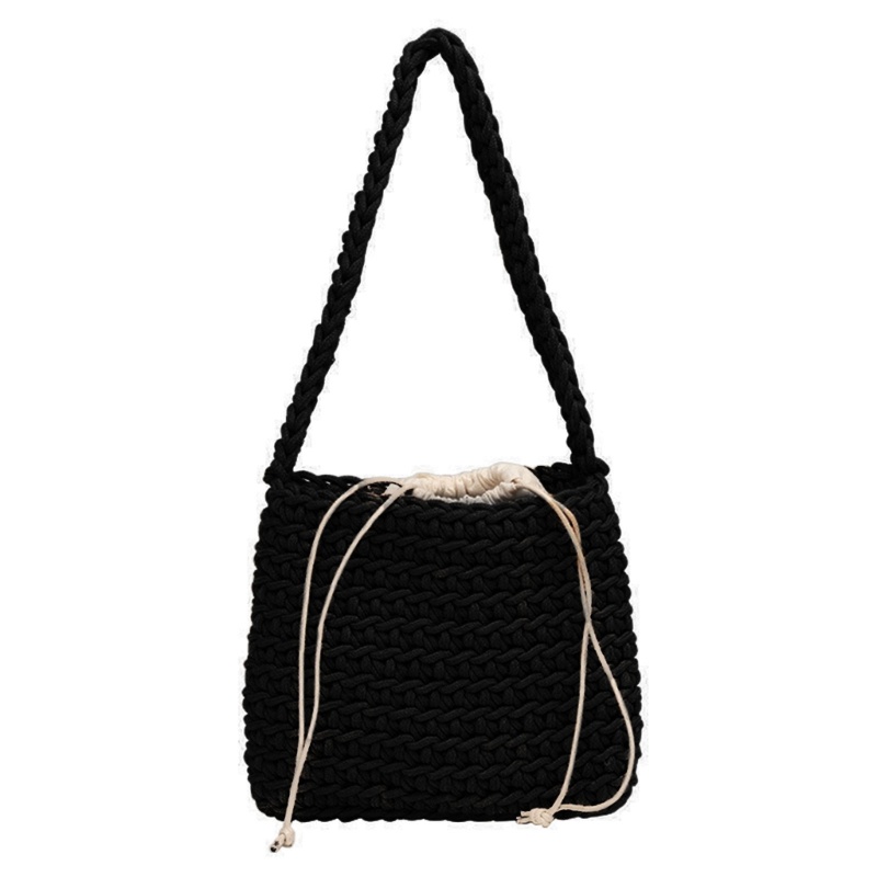 Túi đeo dưới cánh tay / Xách Tay Bằng Cotton Dệt Có Dây Rút Sang Trọng Thời Trang Mùa Hè Cho Nữ