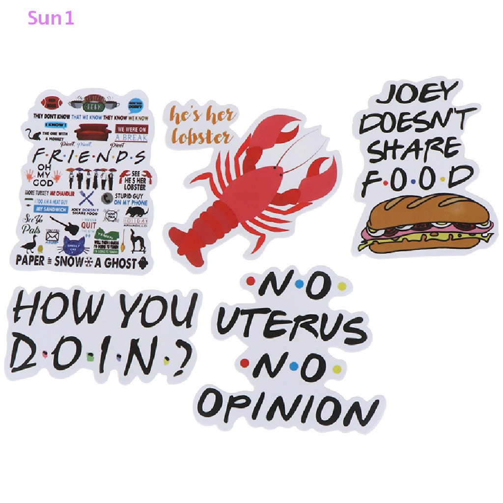 Sun1 > 50 Đề Can Dán Trang Trí Sổ Tay DIY Hình Những Người Bạn