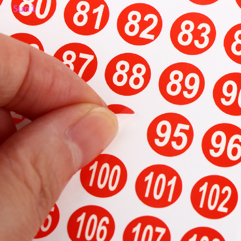 Set 3 Tấm Nhãn Dán Đánh Dấu Số 1-180 Màu Sắc Dành Cho Móng Tay Nghệ Thuật