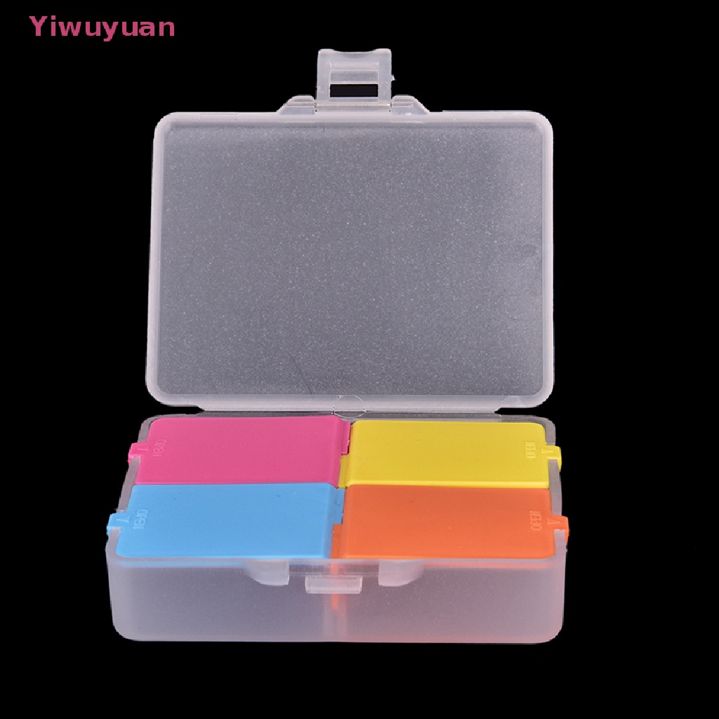 < Yiwuyuan > Hộp Đựng Thuốc 4 Ngăn Gấp Lại Được Dễ Mang Theo 1 Lần Mới