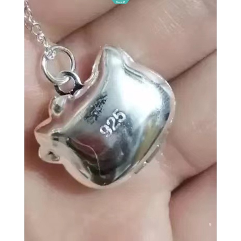 Dây Chuyền Mặt Hoạt Hình Hello Kitty Dễ Thương Có Thể Mở Để Trang Trí Ảnh Cho Bạn Gái