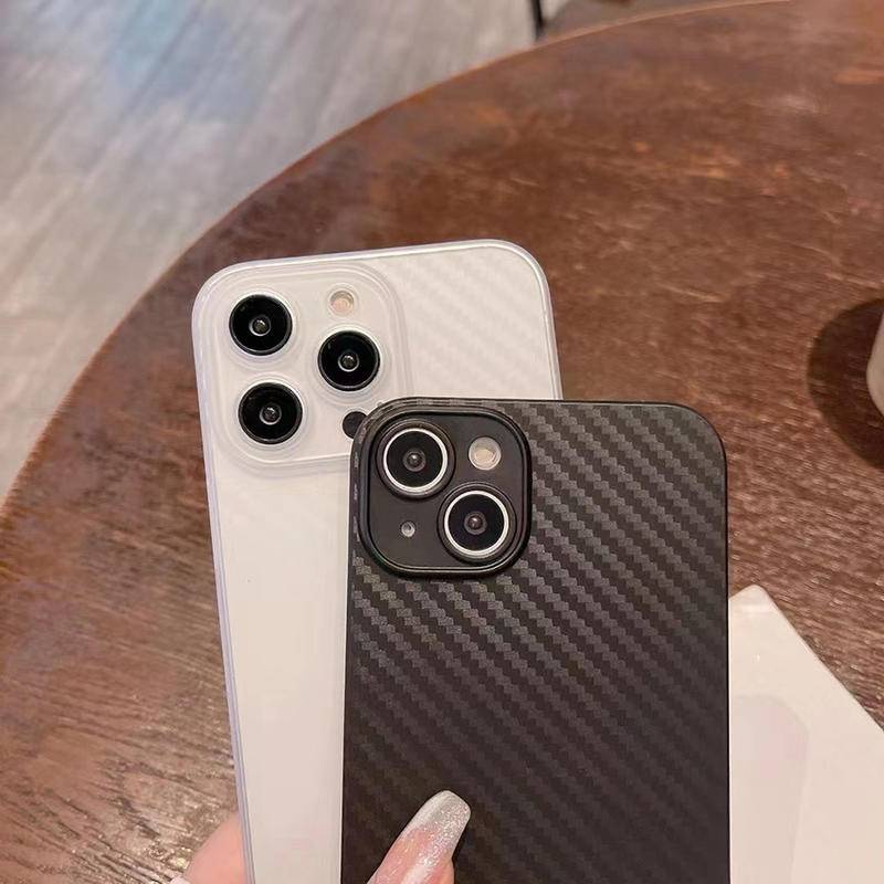 Ốp Điện Thoại Cứng Họa Tiết Sợi Carbon Cho iPhone 14 13 12 11 Pro MAX Plus Mini X XS MAX XR 7 8 Plus SE 2022 2020