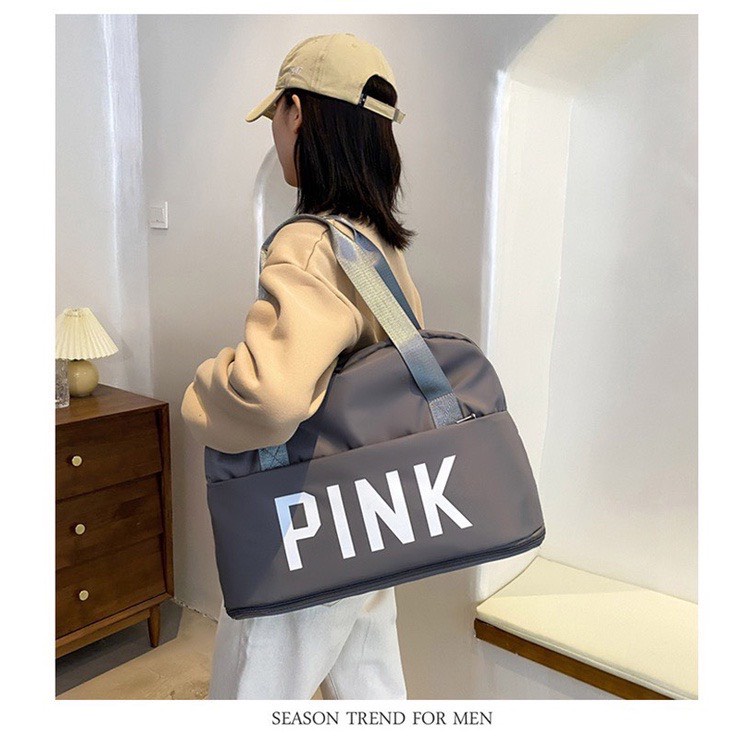 TÚI DU LỊCH VẢI DÙ CHỐNG THẤM SIZE LỚN PINK SIÊU ĐẸP
