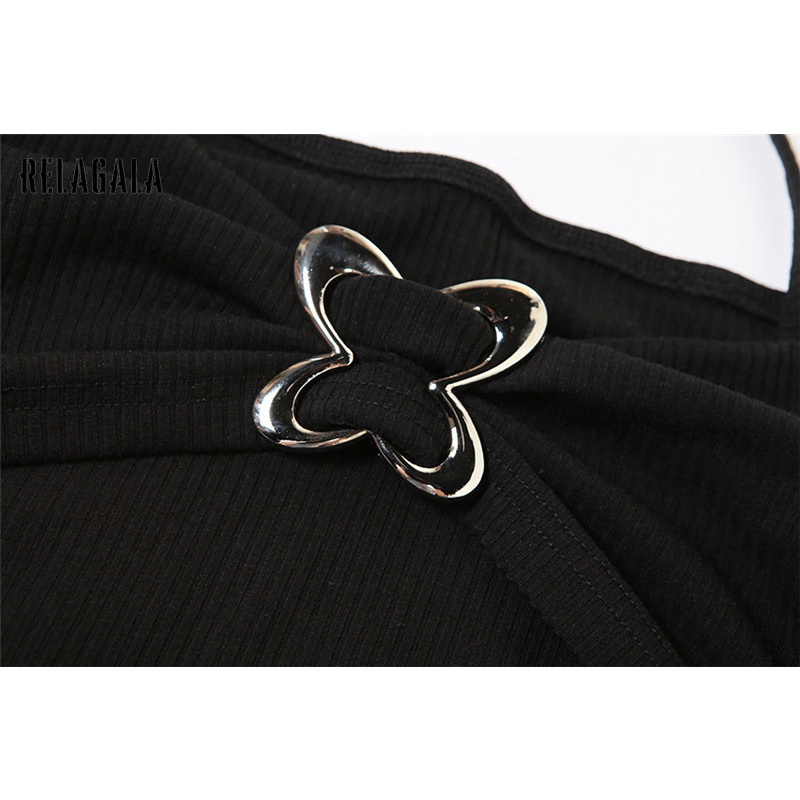 Áo Thun Tay Ngắn Màu Trơn Dáng Ôm Hở Vai Thời Trang 2023 Dành Cho Bạn Nữ