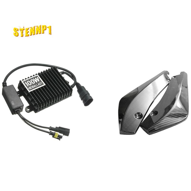 1x 12V 100W Hid Ballast Và 2 Miếng Chắn Phía Sau Bảo Vệ