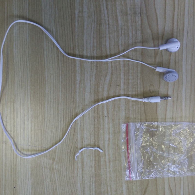 Tai Nghe Nhét Tai Jack 3.5mm 60cm Màu Trắng Chất Lượng Cao Cho Điện Thoại / Mp3