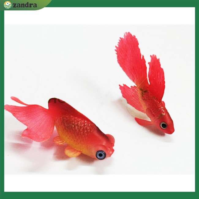 Mô Hình Cá Vàng Giả Bằng Silicone Phát Quang Dùng Trang Trí Bể Cá