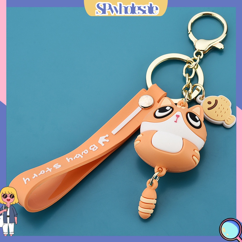 <SPwholesale> Móc Khóa Hình Chú Mèo Hoạt Hình Đáng Yêu