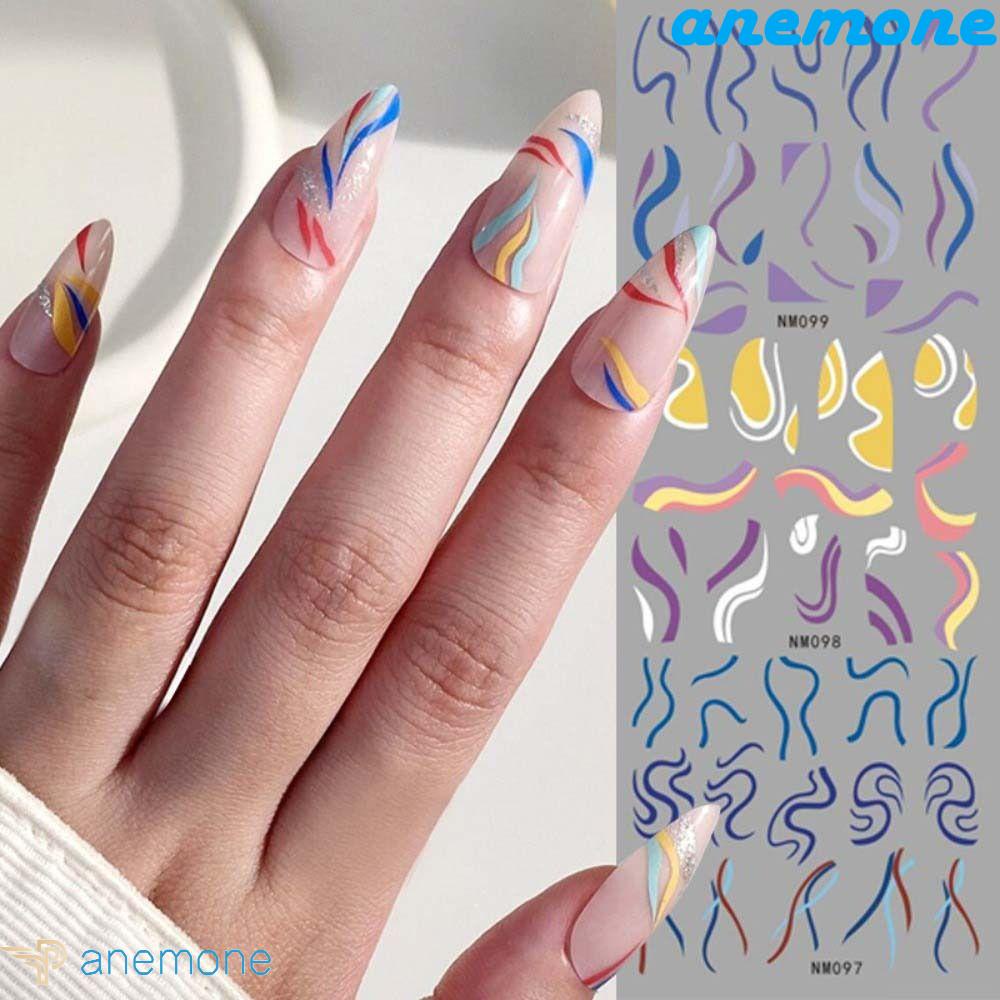 Miếng Dán Trang Trí Móng Tay Hình Giọt Nước Nhiều Màu Sắc Thời Trang