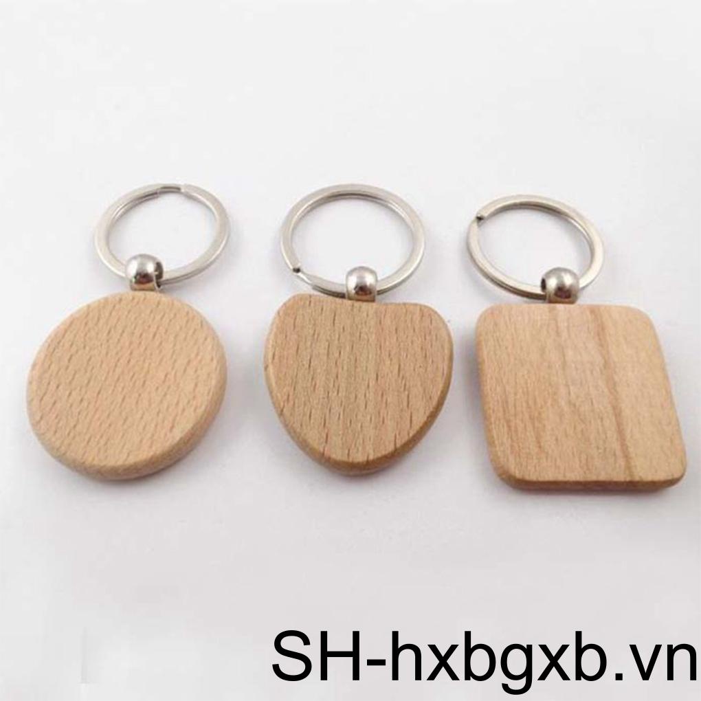 Móc Chìa Khóa Bằng Gỗ DIY Có Thể Thay Thế Tiện Dụng
