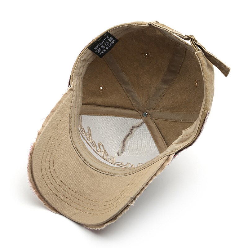 Mũ Lưỡi Trai Thêu Chữ Phong Cách Retro