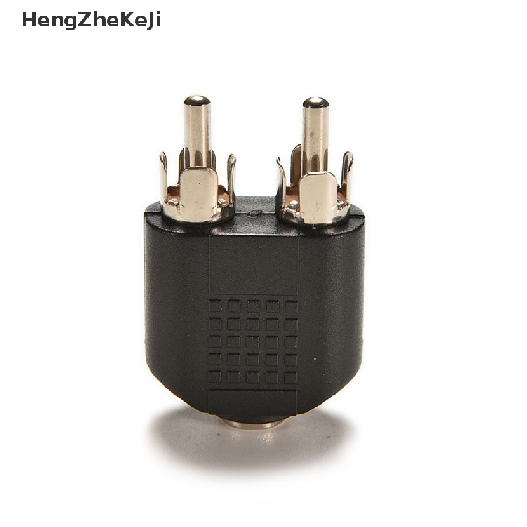 Đầu Nối Âm Thanh RCA 2 RCA Mạ Bạc Giắc Cắm 3.5mm Chuyên Dụng