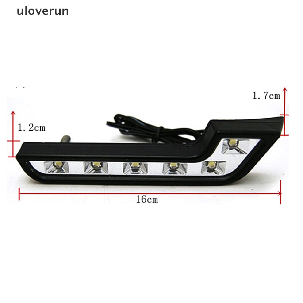 Set 2 Đèn Sương Mù 6LED 12V DRL Ánh Sáng Trắng Chuyên Dụng Dành Cho Ô Tô