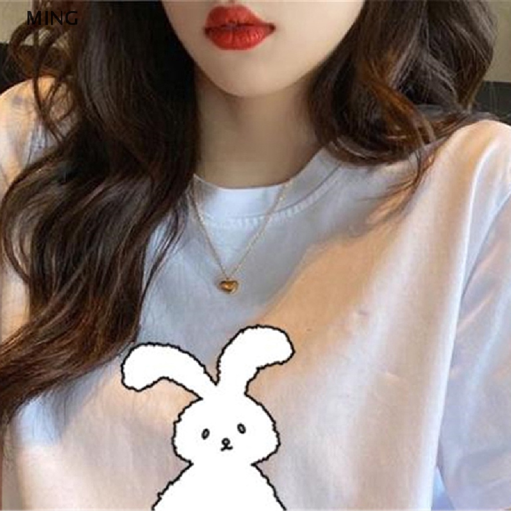 Áo Thun Nữ Ngắn Tay Cổ Tròn Thiết Kế Đơn Giản