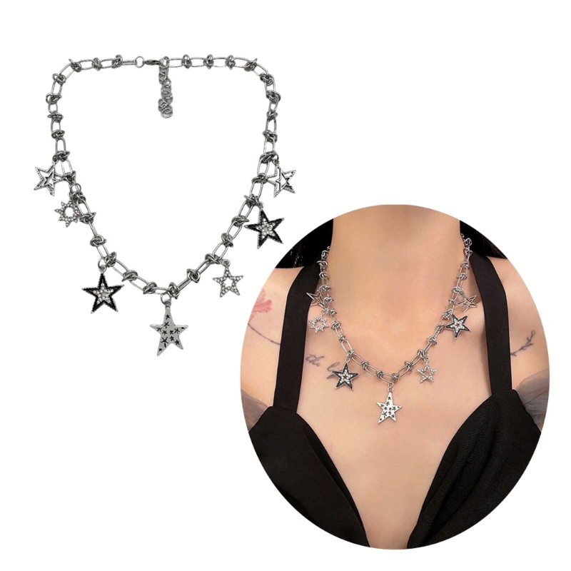 Dây Chuyền Y2k Mặt Ngôi Sao Năm Cánh Thời Trang Cho Nữ