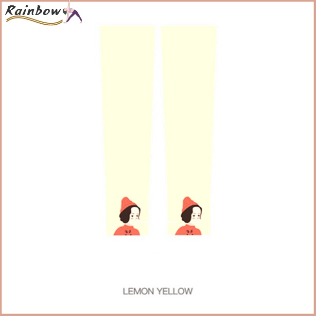 1 Cặp Ống Tay Áo Bằng Lụa Lạnh Chống Tia Cực Tím In Họa Tiết Hoạt Hình Dành Cho Hoạt Động Ngoài Trời