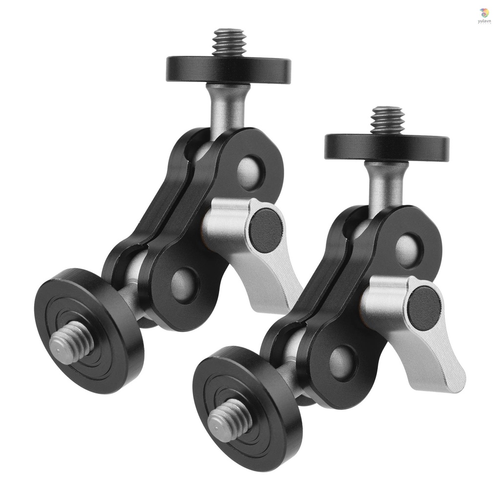 Cánh Tay Nối Dài Andoer MA-75 Bằng Hợp Kim Nhôm 1 / 4 Inch Hai Đầu Bi Linh Hoạt Gắn Đèn LED / Màn Hình / Video