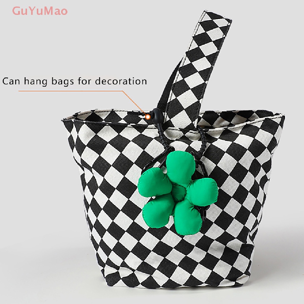 [cxGUYU] Móc Khóa Vải Tinh Tế Mặt Hoa Nhỏ Dễ Thương Có Dây Buộc PRTA