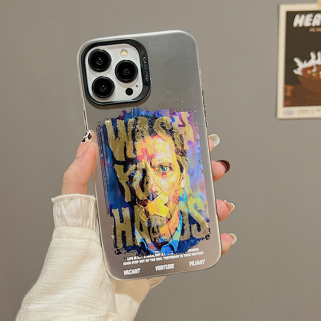 Ốp Điện Thoại TPU Mềm Họa Tiết Tranh Sơn Dầu graffiti Cho iphone 13 14 12 11 pro max