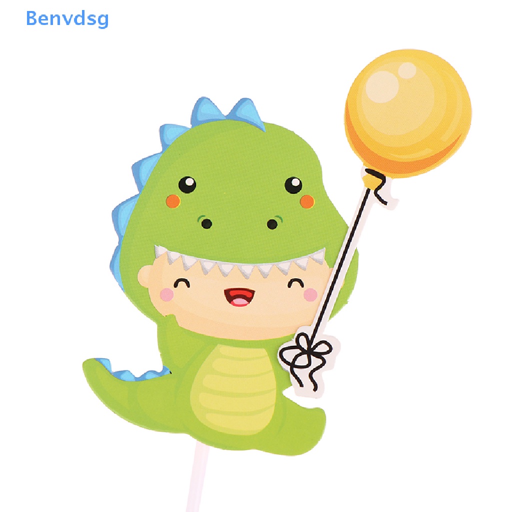 1 Set Que Cắm Trang Trí Bánh Kem Hình Khủng Long