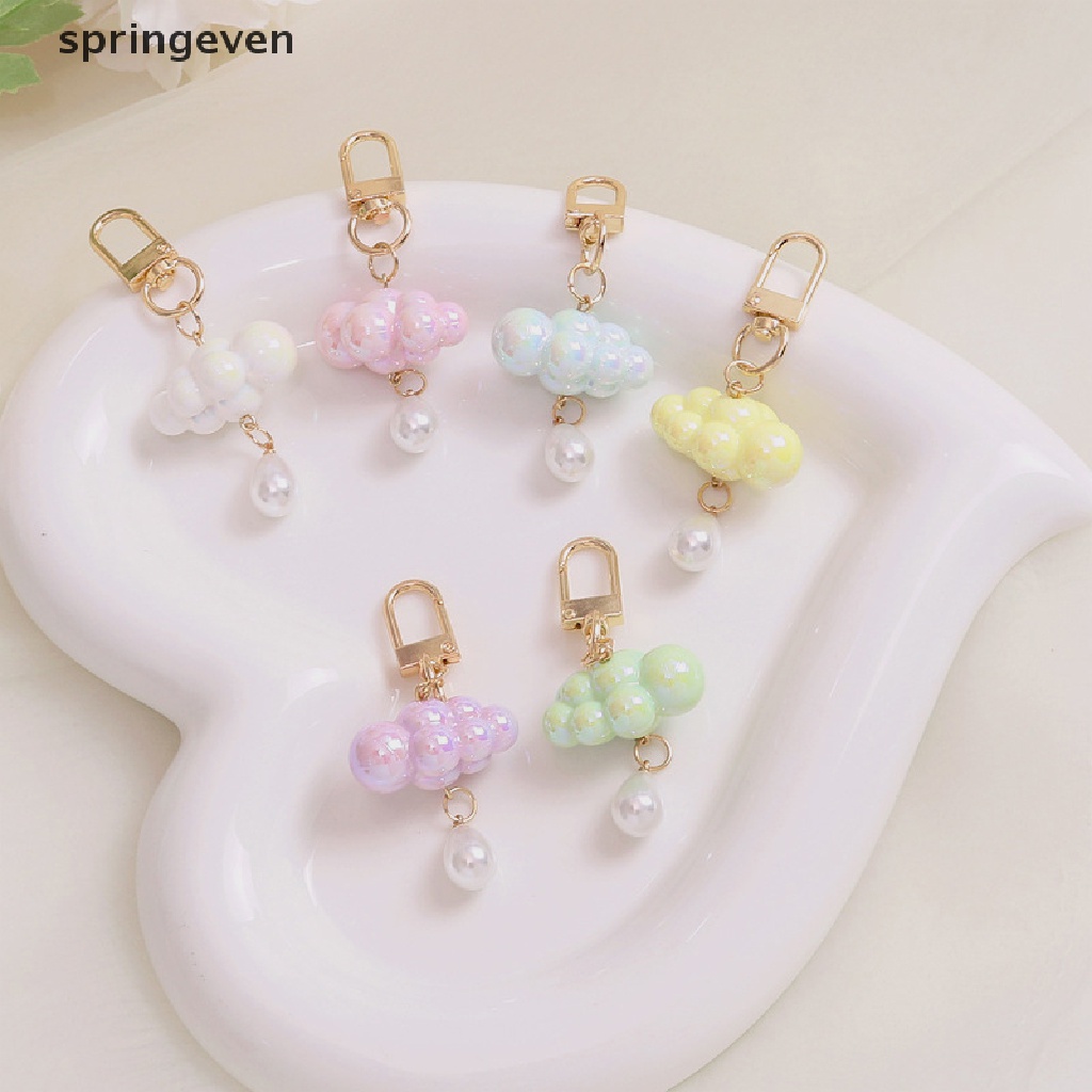 Móc Chìa Khóa Hình Đám Mây Nhiều Màu Sắc Bằng Acrylic