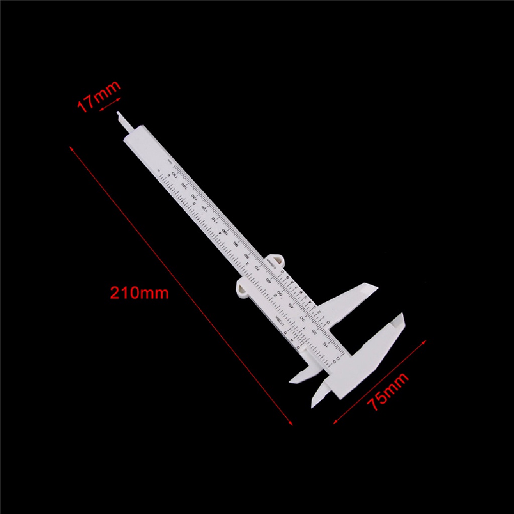 Thước Nhựa Trượt Đo Trang Sức 6 Inch 150Mm