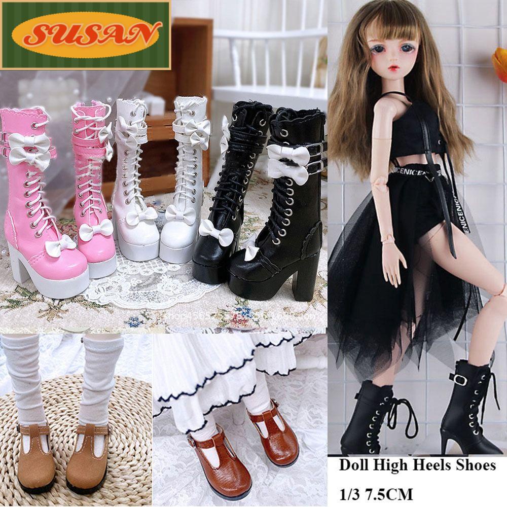 Susans Giày Vải Da PU Với Tỷ Lệ 1 / 3 Màu Khác Nhau Cho Nhà Búp Bê