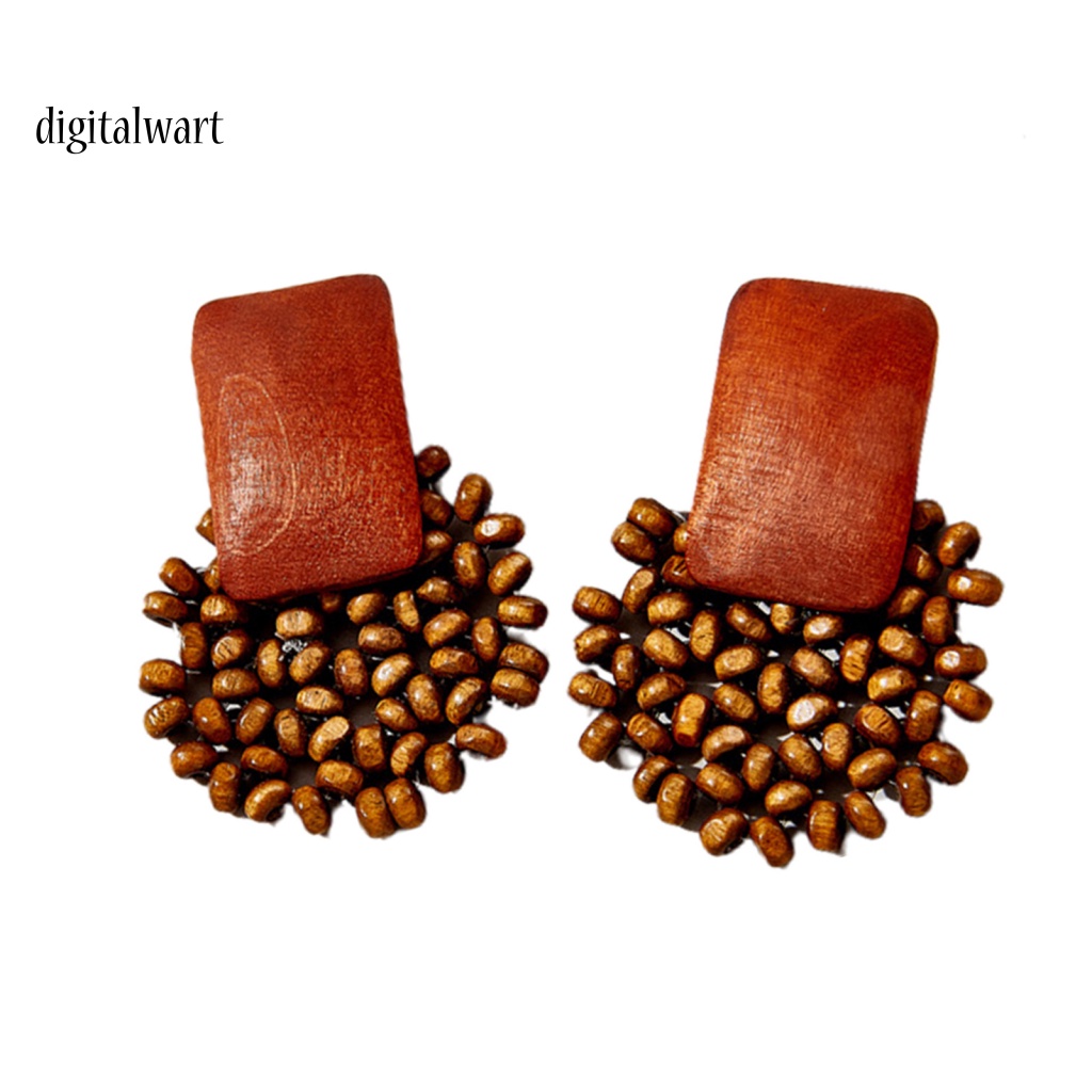 Kỹ Thuật Số| 1 Đôi Bông Tai Tròn Rỗng Đính Hạt Thời Trang Dành Cho Nữ