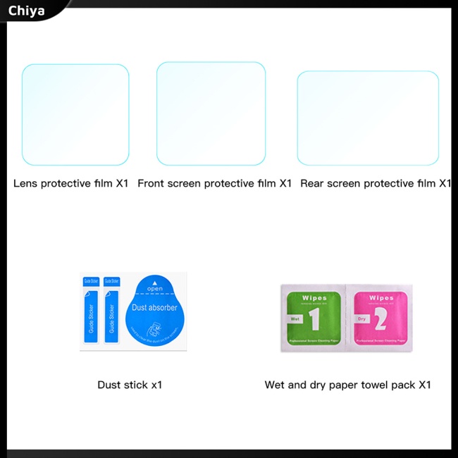 1 Bộ Kính Cường Lực Bảo Vệ Màn Hình Chống Trầy Cho Máy Ảnh Gopro11 / 9 / 10