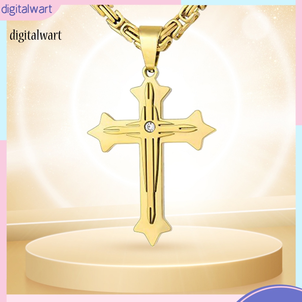 Kỹ Thuật Số| Vòng Cổ Choker Mặt Thánh Giá Màu Sắc Đơn Giản Phong Cách Cổ Điển