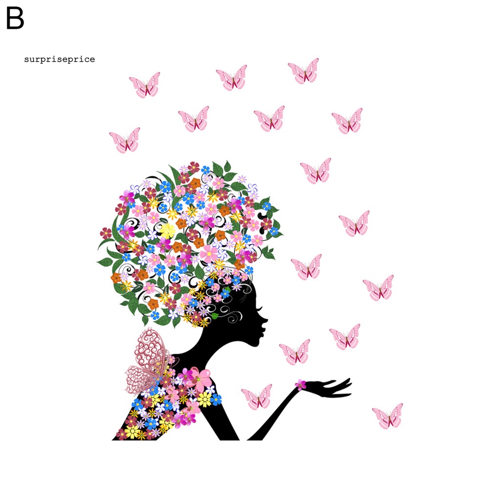 1 Tấm Decal dán tường DIY Hình Cô Gái Múa Ba Lê Hoạt Hình Nhiều Màu Sắc Trang Trí Nhà Cửa