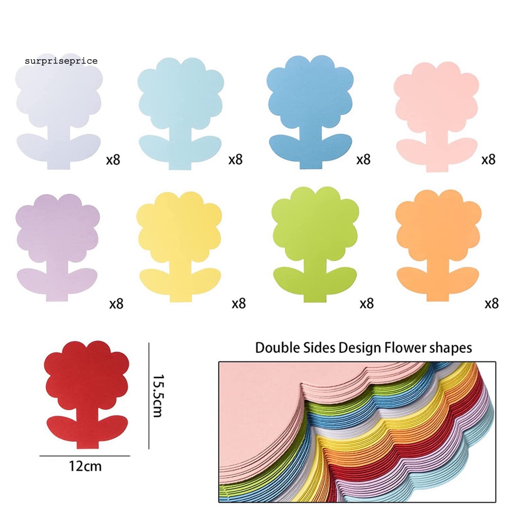 Spa Bộ 35 Bông Hoa Giấy Cắt Mắt Thủ Công DIY Tinh Tế Cắt Tỉa Thủ Công Làm Quà Tặng Sinh Nhật Trường Học Cho Bé