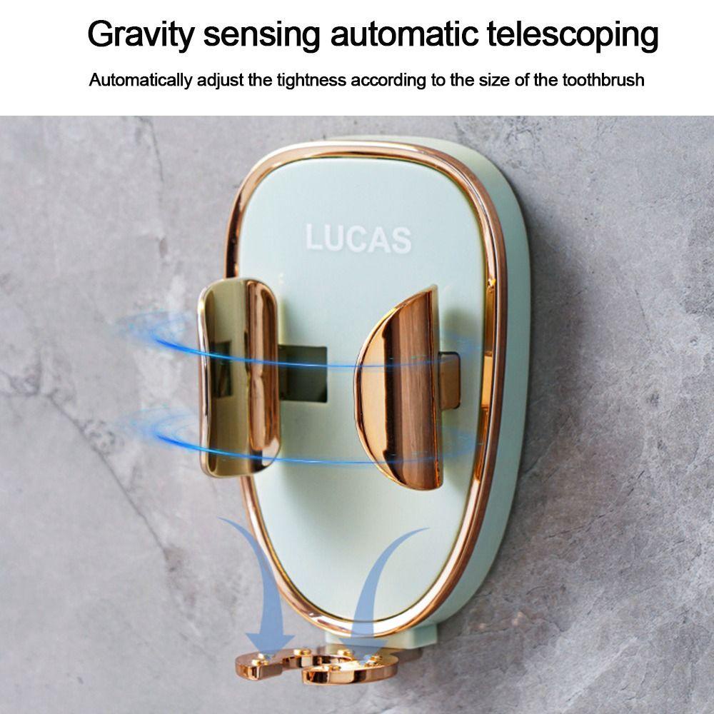 GOGOUP Giá Đỡ Bàn Chải Đánh Răng Điện Gắn Tường Không Cần Khoan Lỗ Sang Trọng