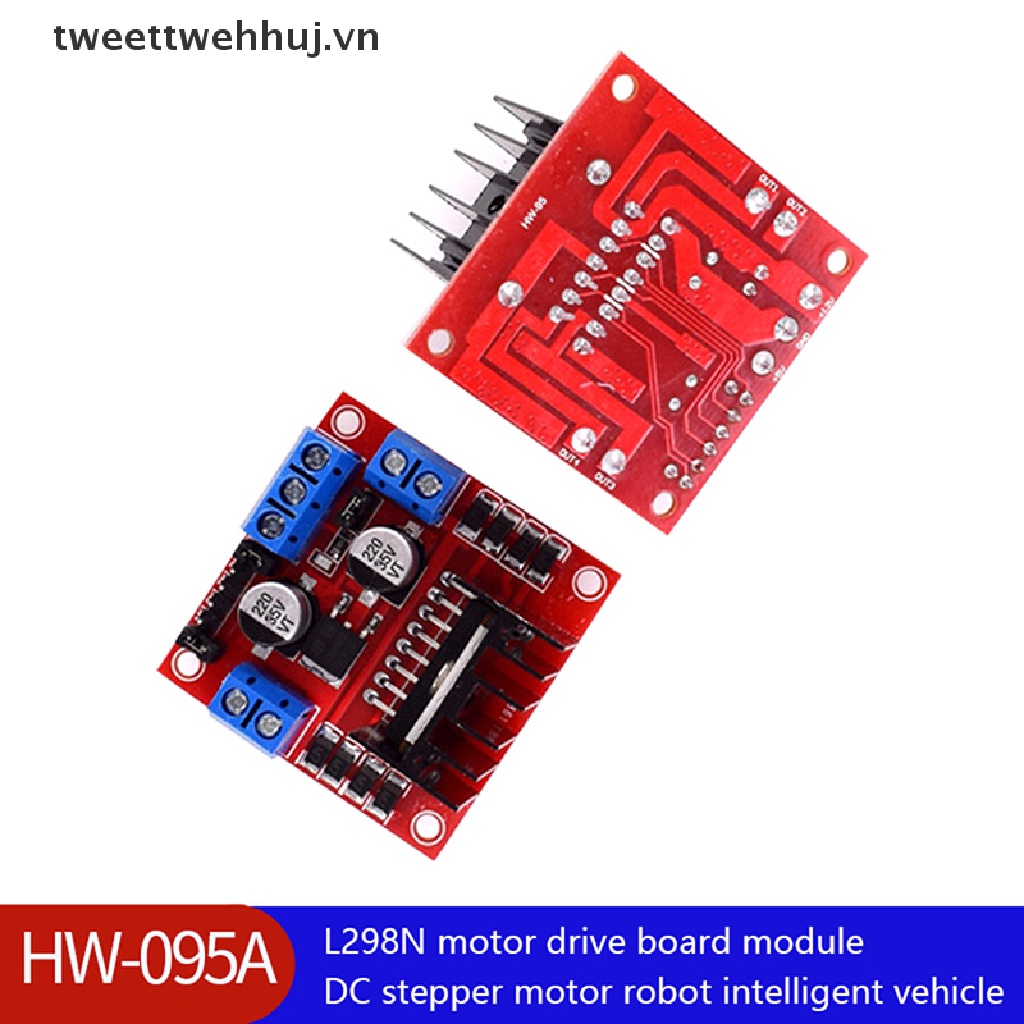Bảng Mạch Điều Khiển Động Cơ Bước L298N Cho Robot Xe Hơi Thông Minh