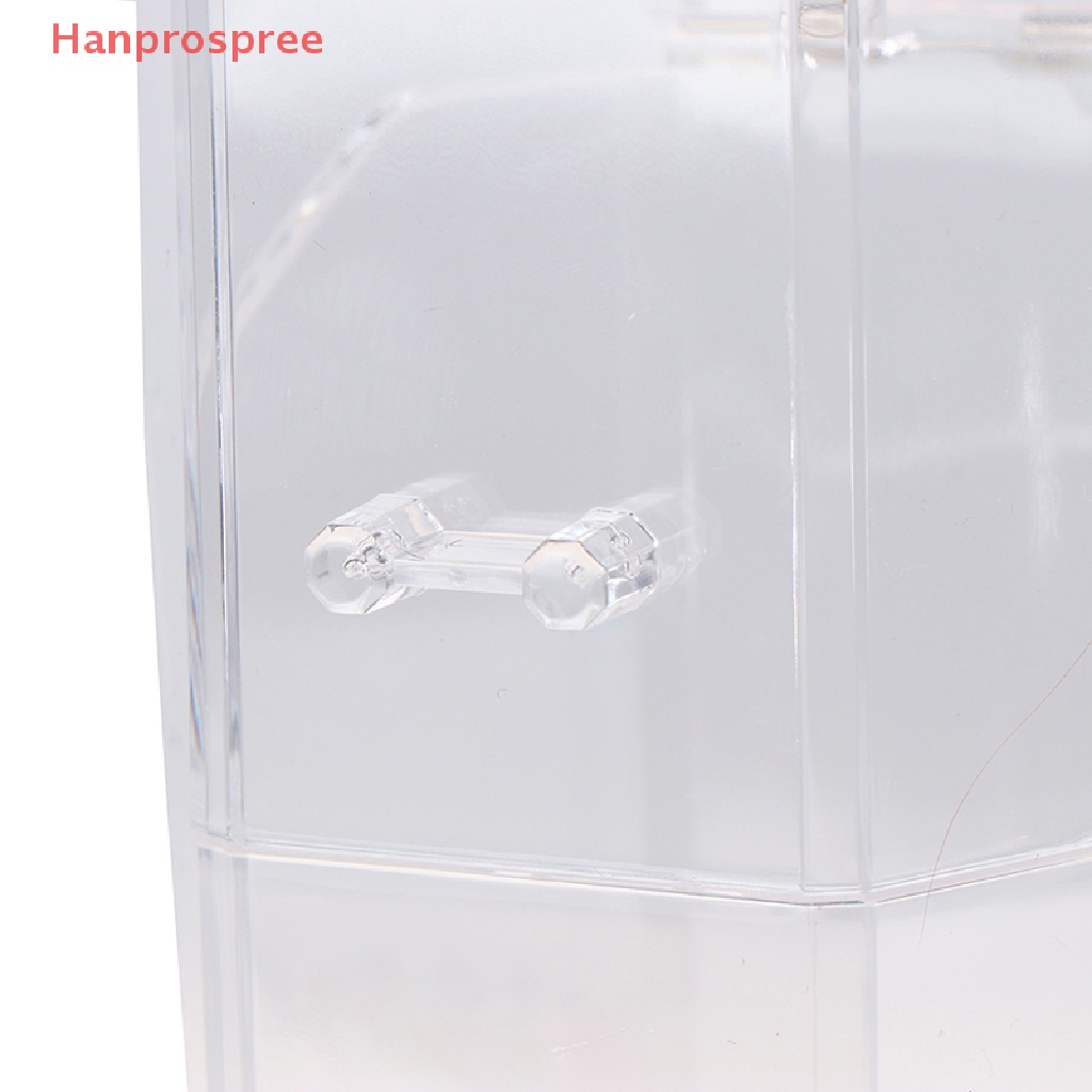 Hộp Đựng Cọ Trang Điểm Bằng Acrylic Trong Suốt Chống Bụi Tiện Dụng