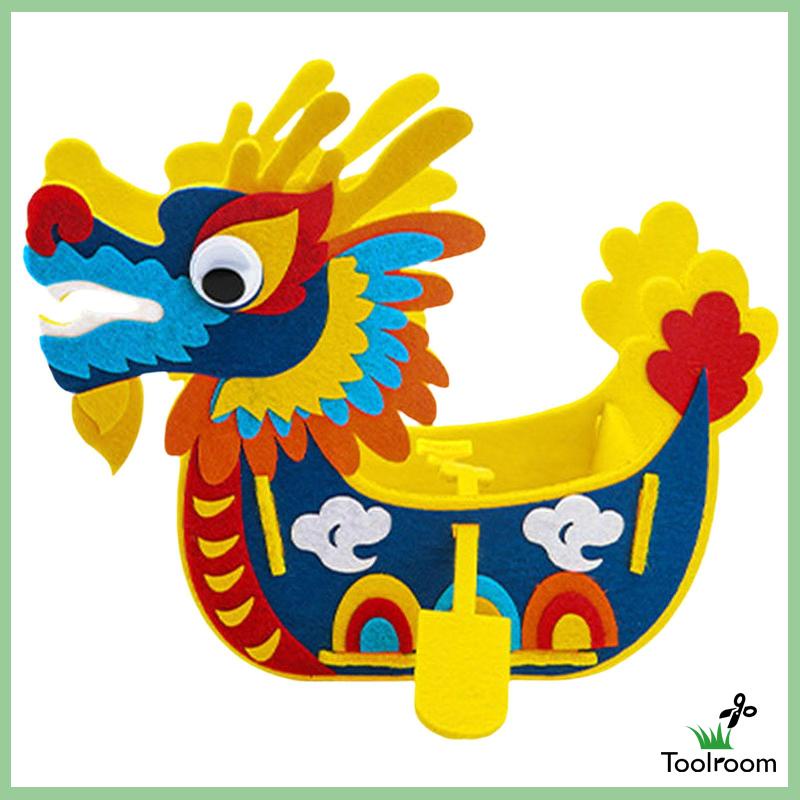 Gói Vật Liệu Vải Nỉ Hình Rồng Thủ Công Sáng Tạo DIY