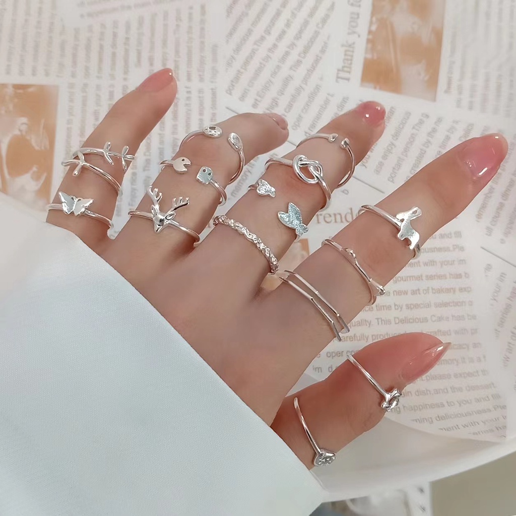 Nhẫn mạ bạc 789 / S925 thời trang cho nữ