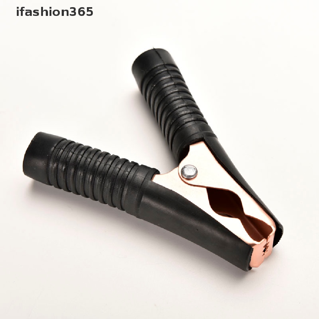 Set 2 Kẹp Cá Sấu Thử Điện 100A 90mm Bằng Kim Loại Chuyên Dụng Cho Xe Hơi ifashion365