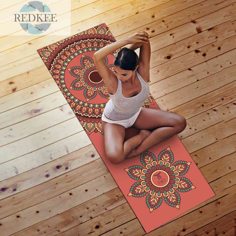 Thảm Tập Yoga Tại Nhà Bằng Sợi Micro Thiết Kế Gấp Gọn Tiện Dụng