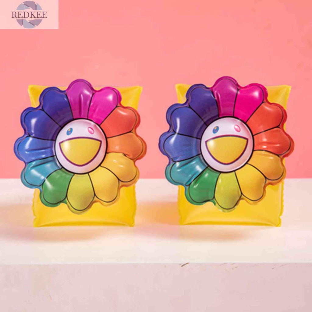 Phao Bơi Đeo Cánh Tay Bằng PVC Họa Tiết Hoạt Hình Trọng Lượng Nhẹ Cho Người Mới